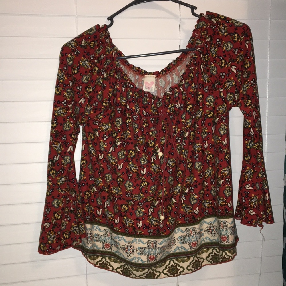 Off the shoulder blouse